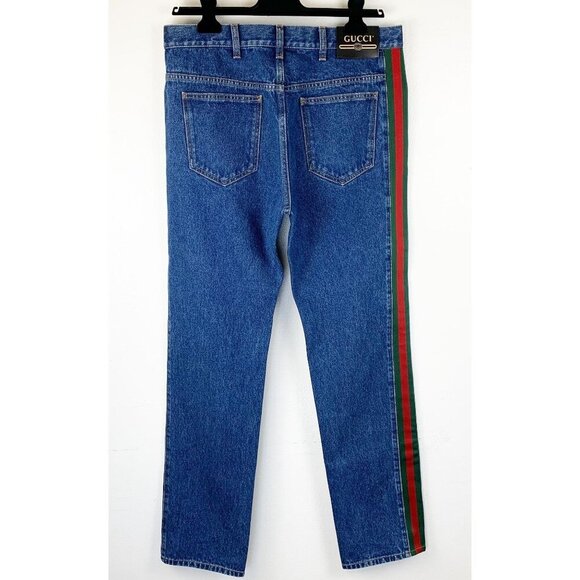NWT Gucci Regular Fit Marble Jeans Size 34 - Picture 4 of 14
